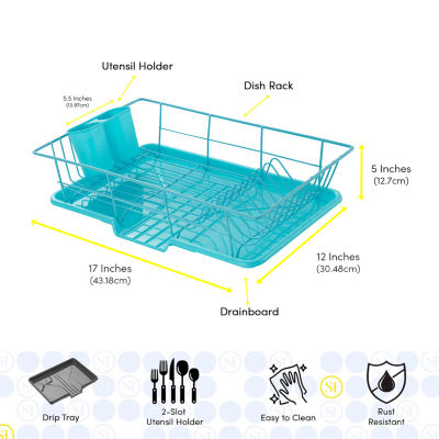 Sweet Home Collection Drainer 3-pc. Utensil Holder