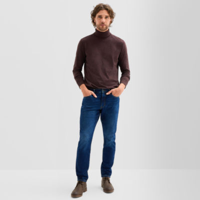 mutual weave Mens Long Sleeve Regular Fit Turtleneck