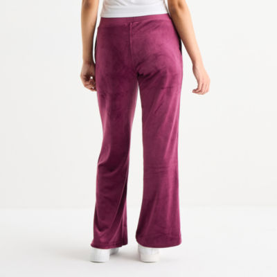 Juicy By Juicy Couture Womens Juniors Flare Mid Rise Track Pant
