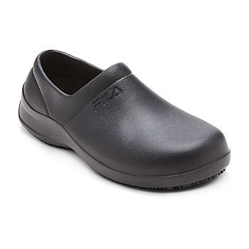 Galvanize Slip-Resistant Shoes, Color: Black-black -