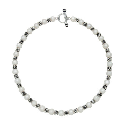 Womens White Strand Necklace