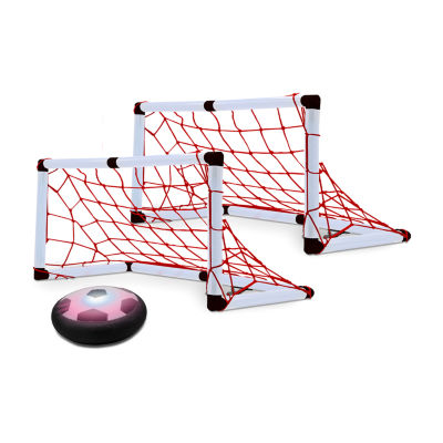 Black Series Hover Air LED Soccer Game Set with 2 Goals