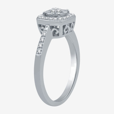 YES, PLEASE! 1/10 CT.T.W. Natural Diamond Sterling Silver Cocktail Ring