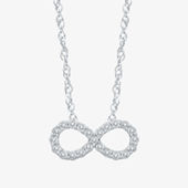 Yes, Please! Womens 1/10 CT. T.W. Mined Diamond Sterling Silver Chevron Necklaces