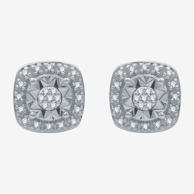 Genuine diamond stud earrings on sale sale