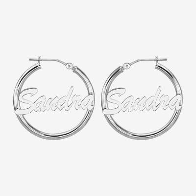 Sterling Silver 25mm Hoop Earrings