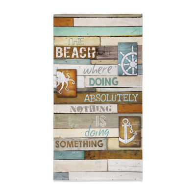 Laural Home Beach Mantra Beach Towel BEM4070BCHT, Color Blue JCPenney
