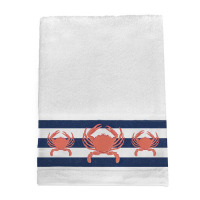 Laural Home Crab Stripe Bath Towel CS2751BT, Color Navy JCPenney