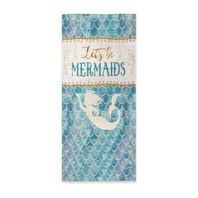 Laural Home Let'S Be Mermaids Beach Towel LBM4070BCHT, Color: Blue ...