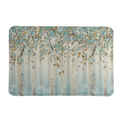 Laural Home Dream Forest Memory Foam Bath Rug DRF2030MF, Color Blue