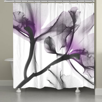 Laural Home Lavender Cyclamen Shower Curtain