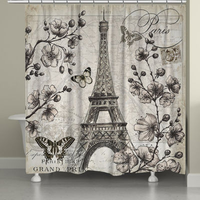 Laural Home Paris In Bloom Shower Curtain