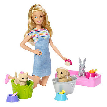 Lamme indtil nu position Barbie Play 'N' Wash Pets Doll And Playset, Color: Brb Wash Pets - JCPenney