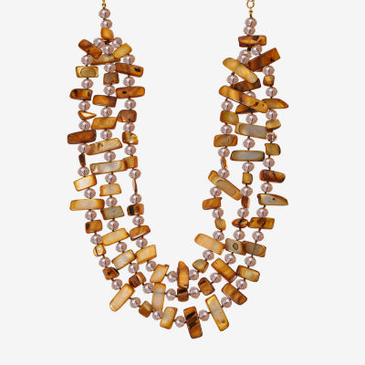 Mixit Gold Tone Womens 18 Inch Collar Necklace