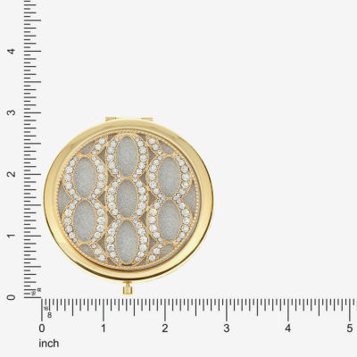 Monet Jewelry Rose Tone Compact Mirror