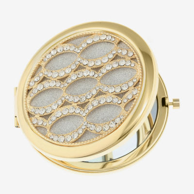Monet Jewelry Rose Tone Compact Mirror