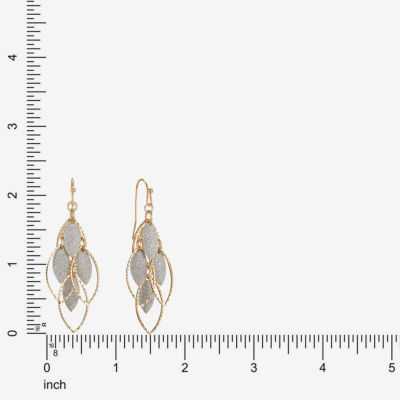 Monet Jewelry Two Tone Shakey Drop Earrings