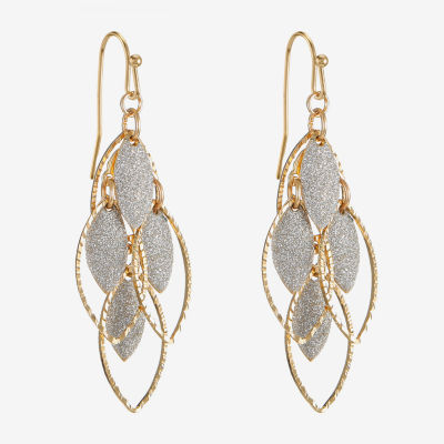 Monet Jewelry Two Tone Shakey Drop Earrings