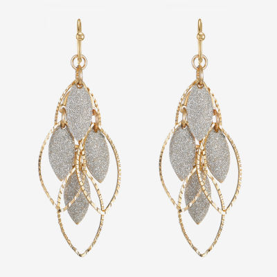 Monet Jewelry Two Tone Shakey Drop Earrings