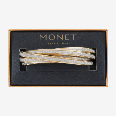 Monet Jewelry Two Tone Womens Bangle Bracelet