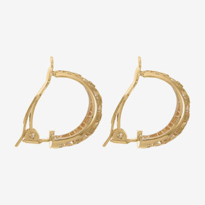 Liz Claiborne Gold-Tone Clip-On Hoop Earrings