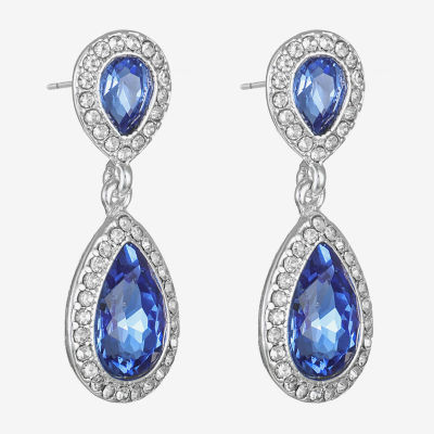 Monet Jewelry Silver Tone Womens Hypoallergenic Drop Earrings