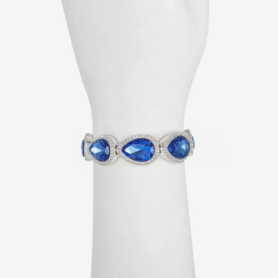 Monet Jewelry Silver Tone Womens Brown Stretch Bracelet