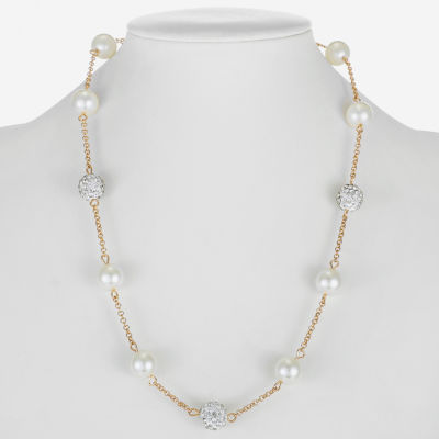 Monet Jewelry Simulated Pearl Collar Necklace