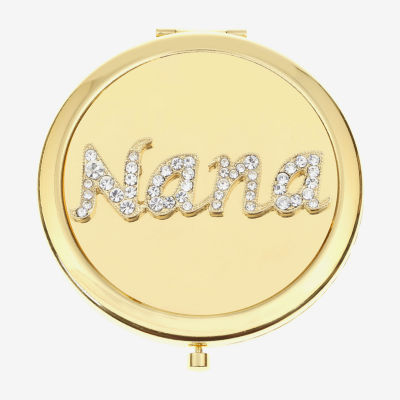 Monet Jewelry Gold Tone Nana Gold Tone Mirrored Compact Mirrors