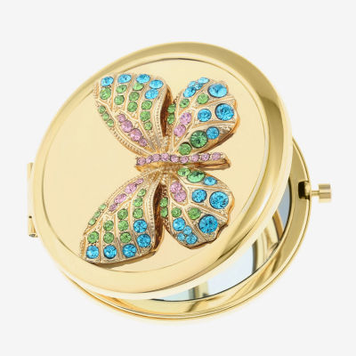 Monet Jewelry Gold Tone Butterfly Compact Mirrors