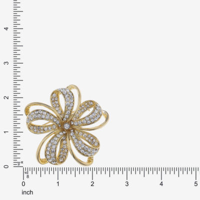 Monet Jewelry Crystal Flower Pin