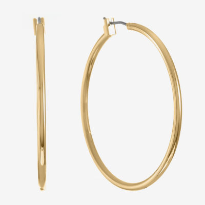 Monet® Gold-Tone Thin Large Hoop Earrings