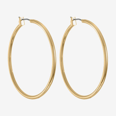 Monet® Gold-Tone Thin Large Hoop Earrings