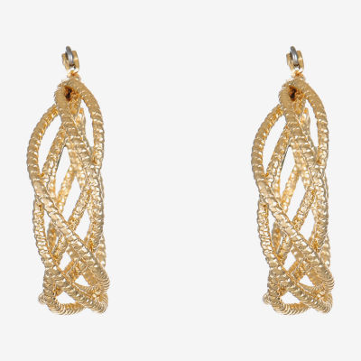 Monet Jewelry Twist Hoop Earrings