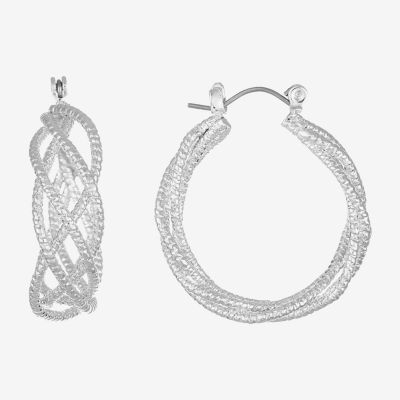 Monet Jewelry Twist Hoop Earrings