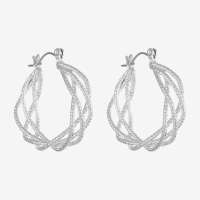 Monet Jewelry Twist Hoop Earrings