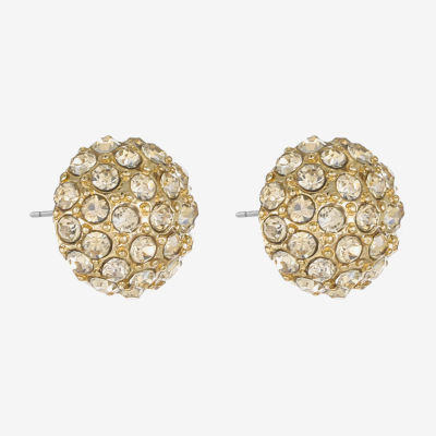 Monet® Pavé Ball Stud Earrings