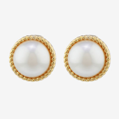 Monet Jewelry Simulated Pearl Clip On Earrings