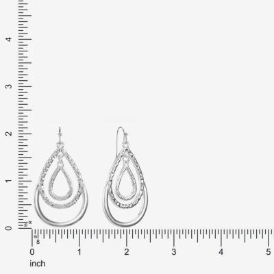 Liz Claiborne® Layered Teardrop Drop Earrings