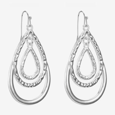 Liz Claiborne® Layered Teardrop Drop Earrings