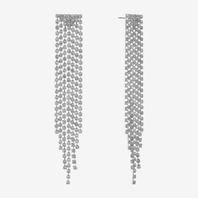 Monet Jewelry Silver Tone Chandelier Drop Earrings