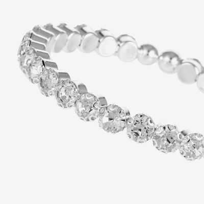 Monet Jewelry Timeless Silver Tone Womens Bangle Bracelet