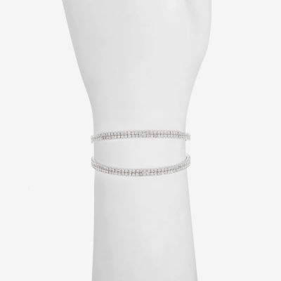 Monet Jewelry Timeless Silver Tone Womens Cuff Bracelet