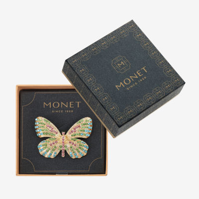 Monet Jewelry Crystal Butterfly Pin