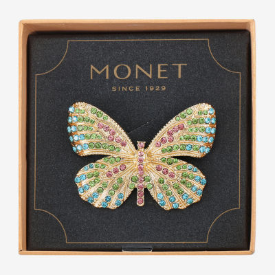 Monet Jewelry Crystal Butterfly Pin