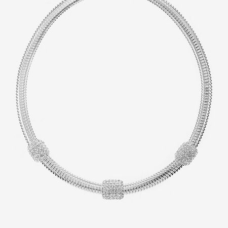 Monet Jewelry Gold Tone Collar Necklace, One Size, Silver