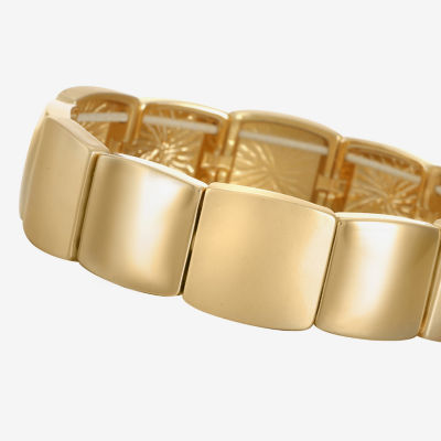 Liz Claiborne® Gold-Tone Square Stretch Bracelet