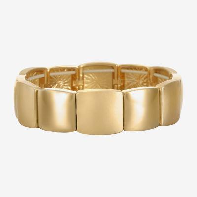 Liz Claiborne® Gold-Tone Square Stretch Bracelet