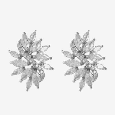 Monet Jewelry Cubic Zirconia 26.7mm Stud Earrings