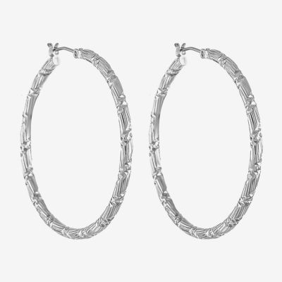 Monet Jewelry Silver Tone Hoop Earrings